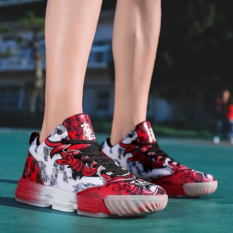 Уличная Мужская баскетбольная обувь; zapatillas hombre Deportiva; высокие дышащие мужские Ботильоны; кроссовки для тренировок; спортивная обувь