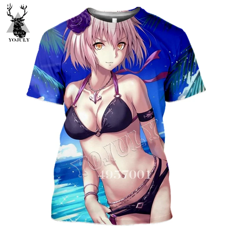 10 YOJULY Fate/stay night 3D принт аниме веселое Harajuku футболка мужские уличные футболки летние унисекс повседневные топы с короткими рукавами Y487 - Цвет: 10