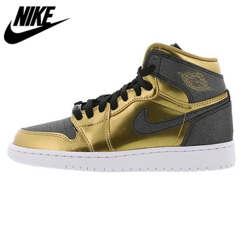 

Nike Beacon Sports Air Jordan 1 RETRO HIGH BHM AJ1 Black Men's Comfortable Slip Basketball Shoes Sneakers