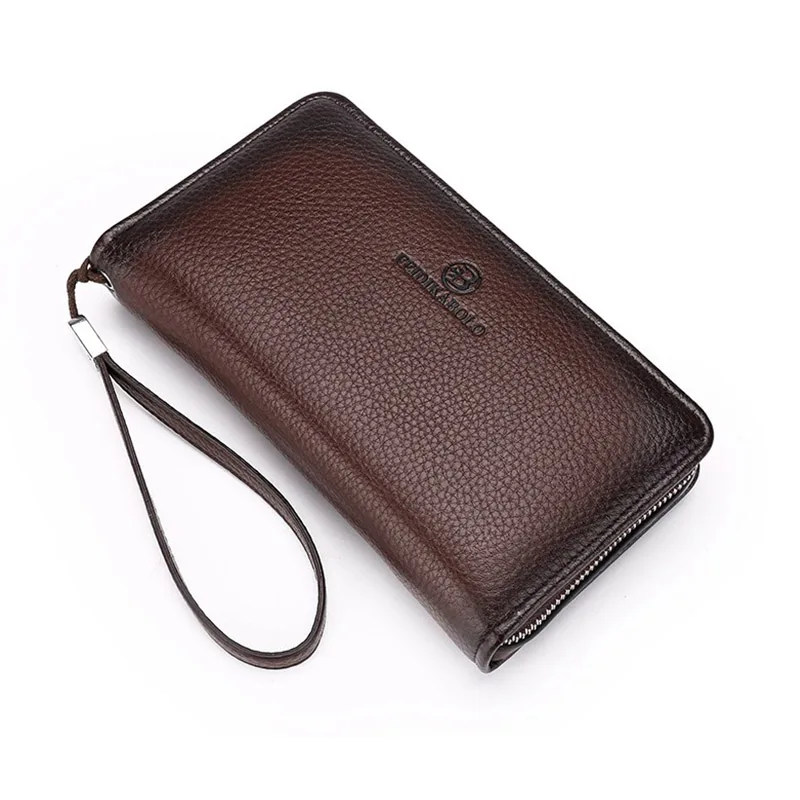 Модный Роскошный кожаный кошелек для мужчин мужской клатч Сумочка женщин