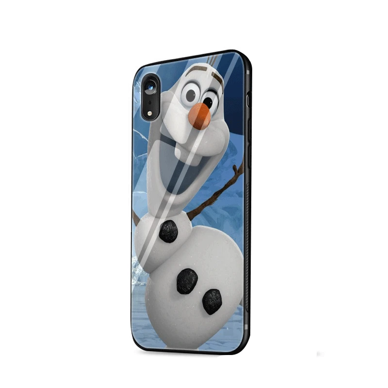 G4 Чехол для телефона, стекло для iPhone 11 Pro X XS XR Max iPhone 6 6s 7 8 Plus 5, 5S, чехол с рисунком "Холодное сердце" - Цвет: G4