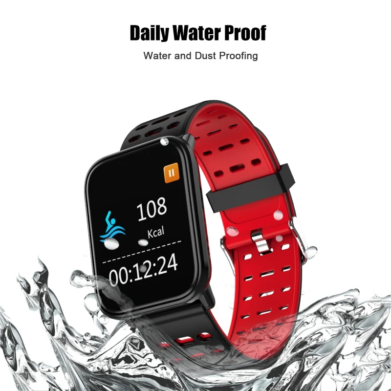 T6 Smartband фитнес-браслет Grote сенсорный экран OLED Bericht Hartslag Tijd Slaap Смарт Polsband спортивный браслет часы