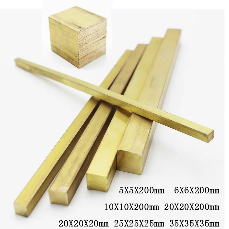 BRASS Block Bar Square Rod 30x30x50mm DIY Rivet material Building Brass material 