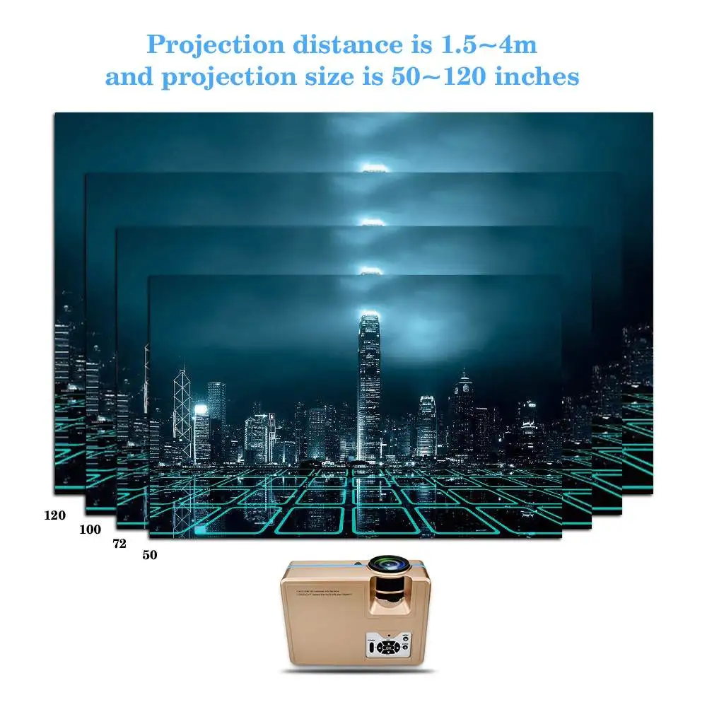 VS 313 Мини проектор портативный зум Led Full HD проектор 2000 Lumes красочные проекторы для домашнего кинотеатра Поддержка 4K HDMI/USB/VGA