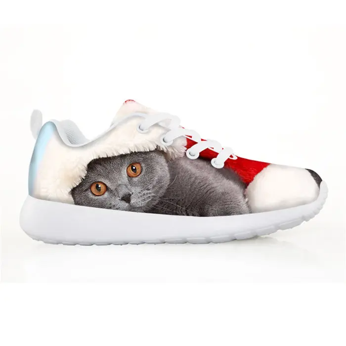 children shoes Модная обувь для девочек; кроссовки; повседневная обувь на плоской подошве с милым рисунком кота для мальчиков; дышащая обувь на шнуровке; Tenis Infantil - Цвет: children shoes