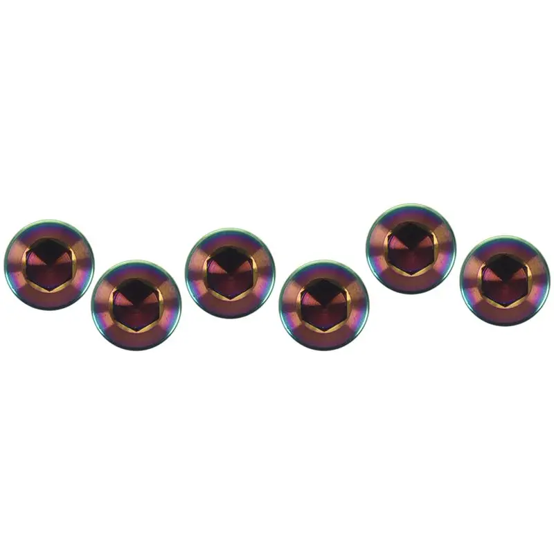 4 шт. Ti Титан M6x20mm шестигранный конический болт цветной