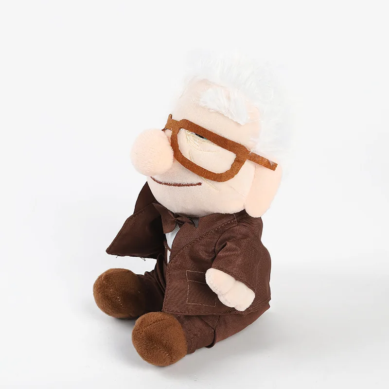 20cm Carl UP Plush Movie UP Character Plushie Toy Flying Ring Travel Carl Old Man&Lady Stuffed Peluche for Kids Birthday Gifts