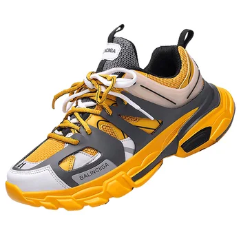 

Male Dad Shoes Adult Platform Trainers Stylish Casual Chunky Sneakers For Men Balenciagas Sport Thick Sole Footwear Tripl s 2020