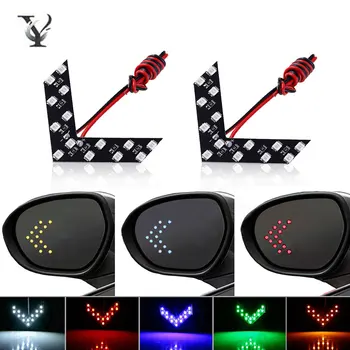 

14 SMD LED Arrow Panel For Car Rear View Mirror Indicator Turn Signal Light 12V Auto LED Rear View Mirror Light 2Pcs