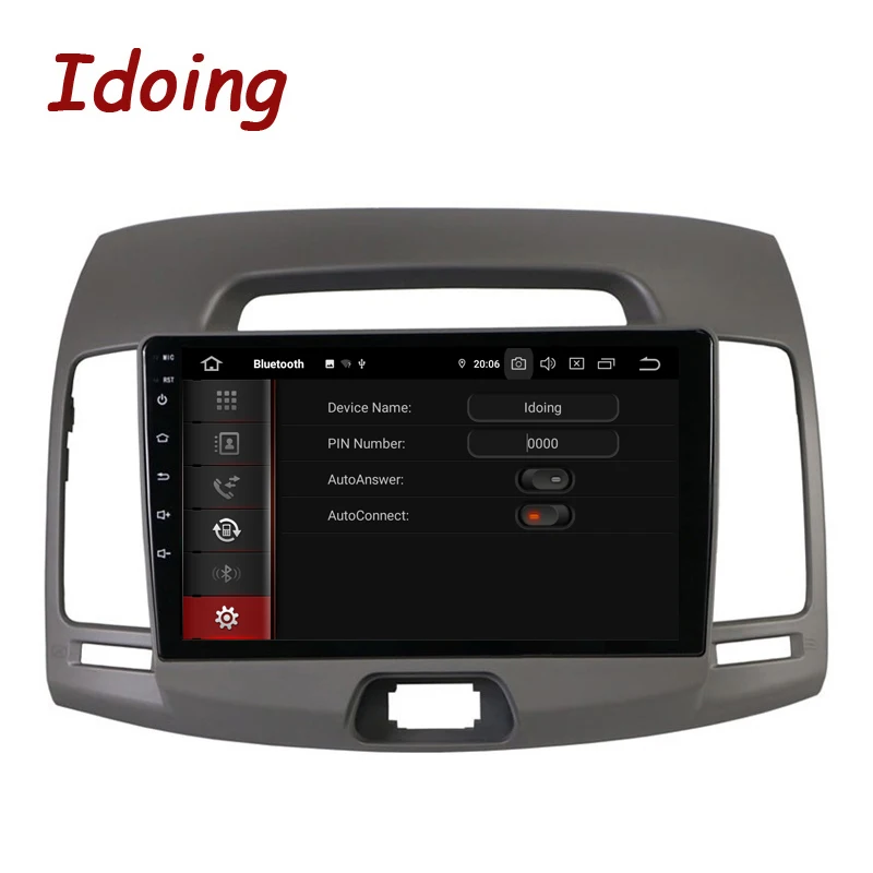 Cheap Idoing 9"Car Radio Multimedia Video Player For Hyundai Elantra 4 HD 2006-2012 Navigation GPS Android9.0 4G+64G No 2din 2 din dvd 2