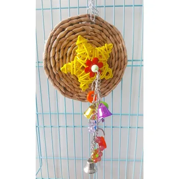 

Bird Chew Toy Parrot Colorful Starfish Corn Cage Hammock Swing Toy Parakeet Budgie Cockatiel Hanging Toy