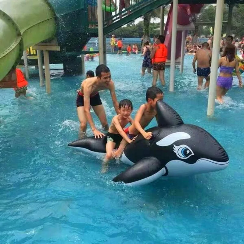 Rooxin Jumbo надувная езда на плавательный бассейн кит дельфин плавательный кольцо плавательный матрац надувной матрас пляжная вечеринка в