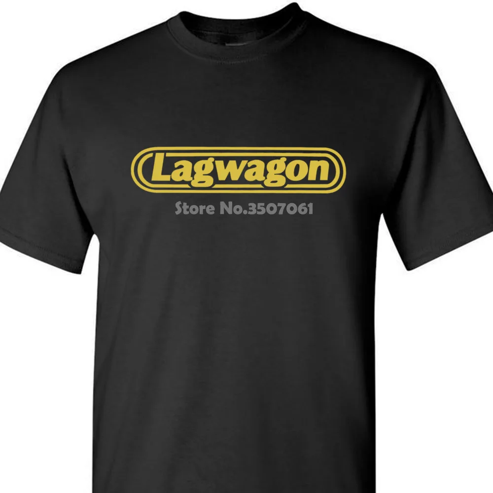 Футболка с принтом Мужская короткая новая популярная Lagwagon Punk Rock Band men's Черная Футболка размер S-3xl
