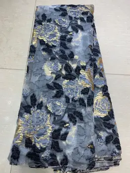 

Latest 2020 French Net Lace Tulle Mesh Lace Sequence Lace Fabric French High Quality Lace Sewing African Lace Fabrics