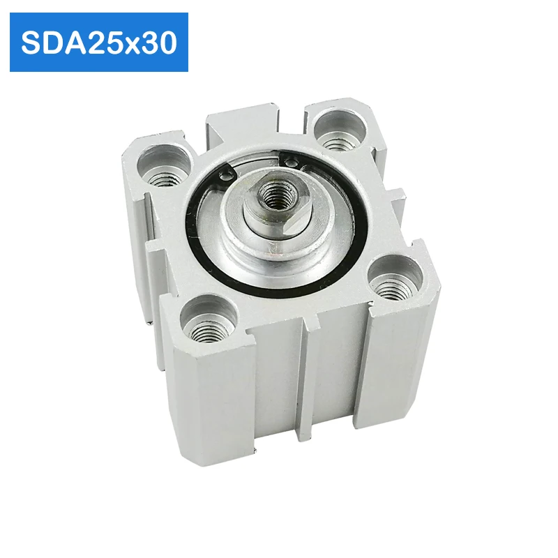 High Quality SDA25x30 Pneumatic SDA25-30mm Double Acting Compact AIR Cylinder 