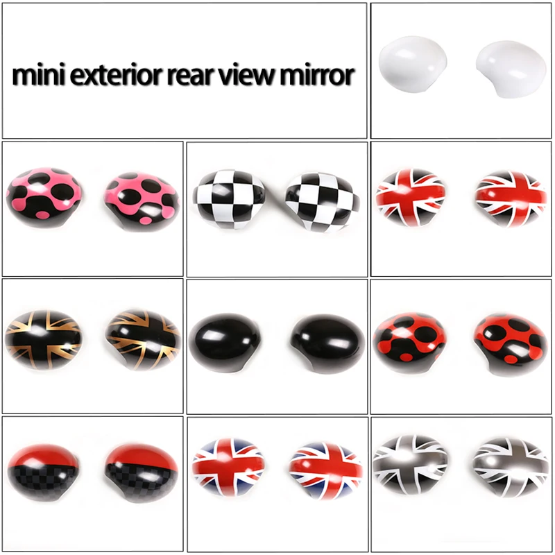

For MINI COOPER F54 F55 F56 F60 2014-19 ABS Car Mirror Cover Rearview Mirror Protective Cover Sticker Car Accessories