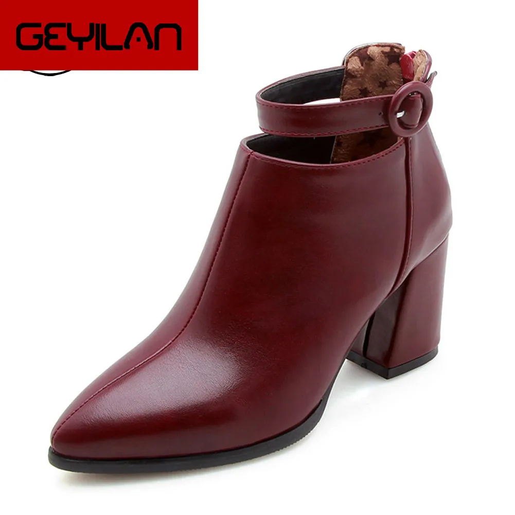 

2019 Plus Size 32-47 Add Fur Winter Boots Woman Shoes Ankle Boots Pointed Toe Hot Sale Women Shoes Female Booties yh89