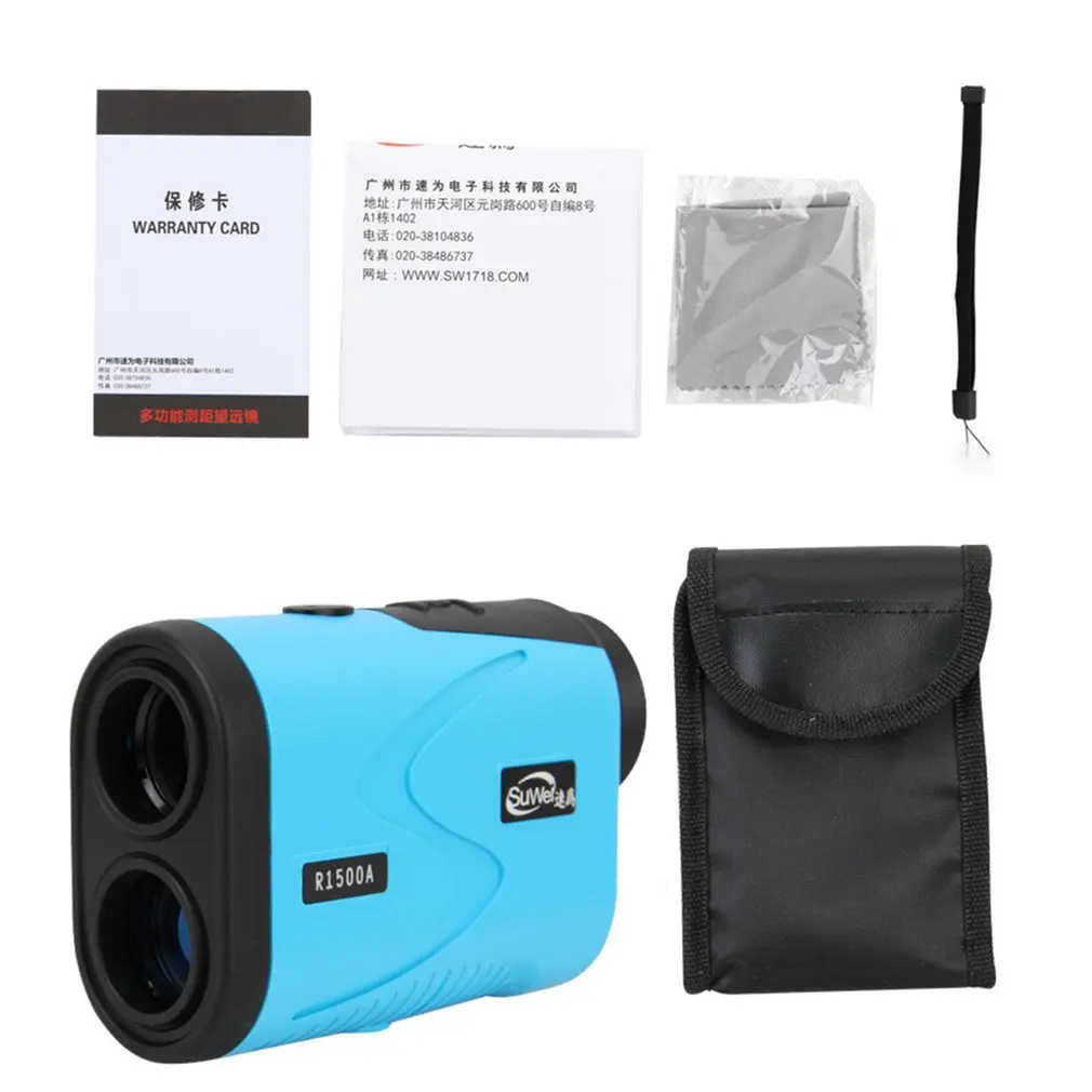 

Telescope Laser Rangefinder 600m/1000m/1500m Distance Meters Measure Device Range Finder 6X Monocular for Golf hunting