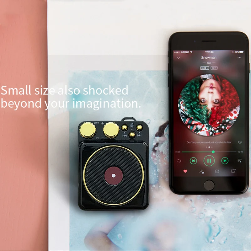 Мини Bluetooth мини-динамик с деревенской кошкой стиль FM Радио Стерео Hifi звуковая коробка Громкая связь для Xiaomi Iphone