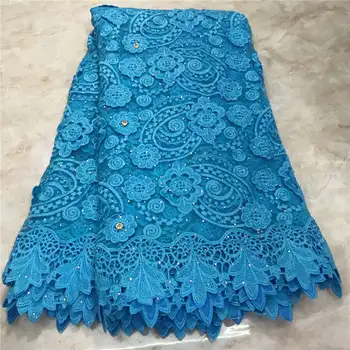 

5Colours Nigerian Laces Fabrics High Quality African Laces Fabric For Wedding Dress French Tulle Lace