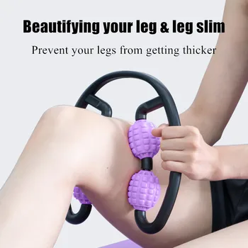 

Adjustable Foam Shaft Roller Yoga Bodybuilding Slimming Hand Arm Lean Thigh Pressure Point Massage Neck Massager Muscle Relaxe