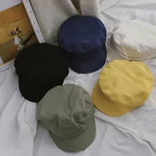 Осенние керамические чашки сплошной цвет берет для мальчиков и девочек милые детские модные Универсальные шляпы