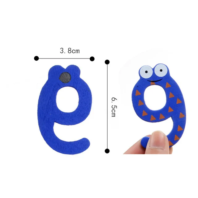 10 Pcs/Set Wooden Children Educational Toys Cartoon Number Letter With Magnet Early Education Learning Arithmetic Toys For Kids 6
