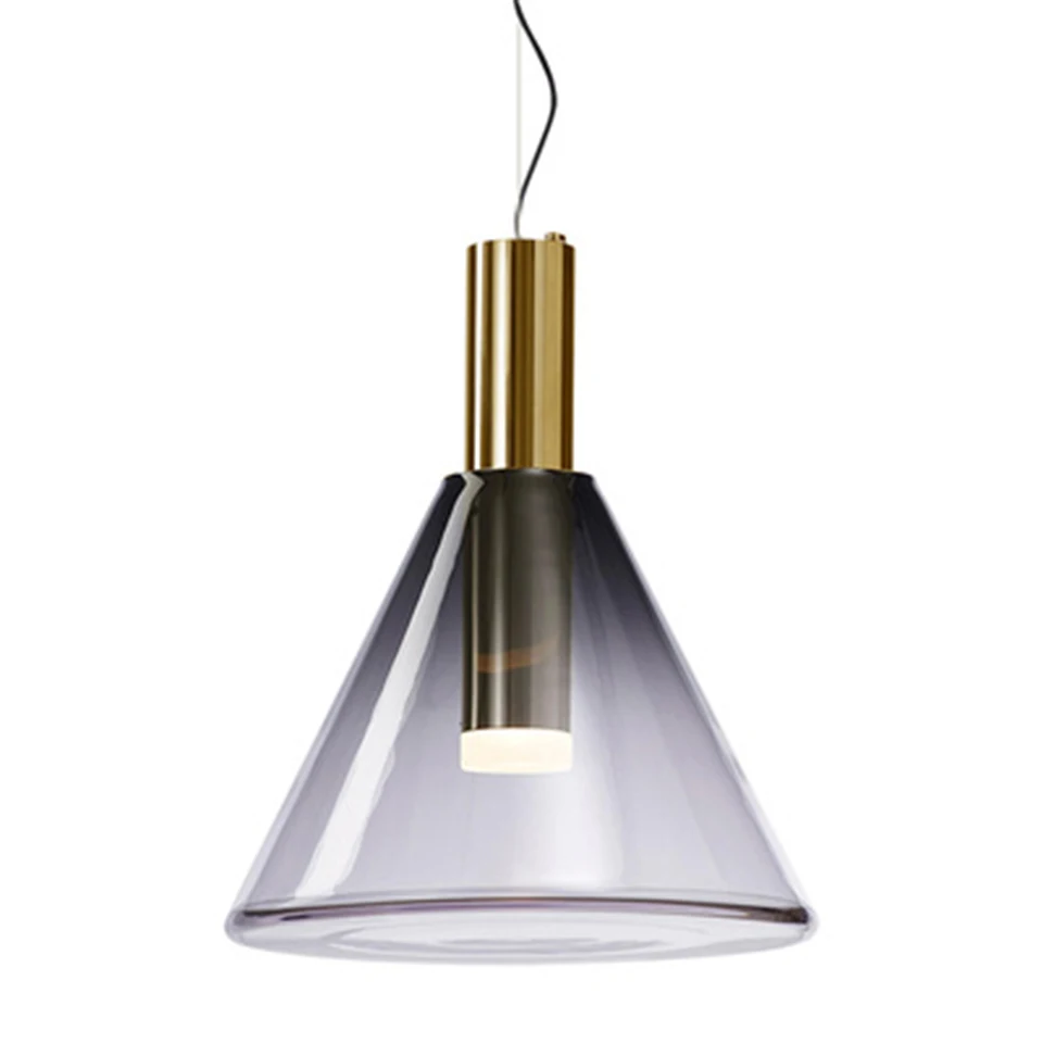 Постмодерн искусство градиент витражи подвесные светильники Освещение скандинавский Лофт кафе бар Гостиная Ресторан Кухня Декор светильники