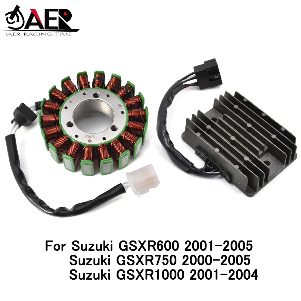JAER Stator Coil and Regulator Rectifier for Suzuki GSXR 600 750 1000