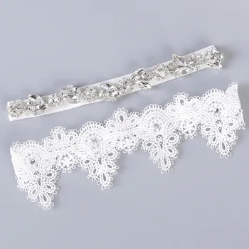 

Wedding Thigh Ring Belt Embroidery Leg Gift Female Party European Style Flower Sexy Beading Women Bridal Garters