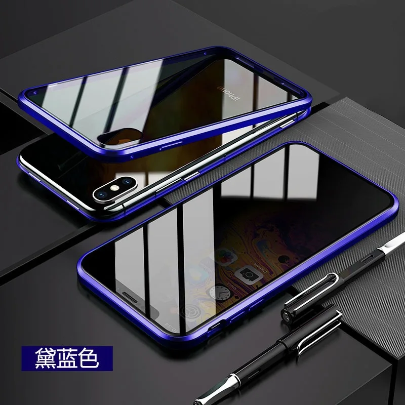 Для iphone XS Max анти-snooping Wan Ciwang iphone 6 7 8 11p Противоугонный двухсторонний стеклянный чехол для защиты конфиденциальности