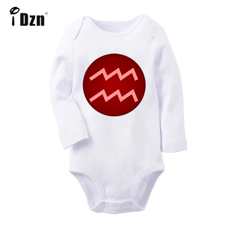 

12 Constellation For Aquarius Cancer Capricorn Aries Symbol Newborn Baby Bodysuit Toddler Onesies Jumpsuit Cotton Clothes Gift