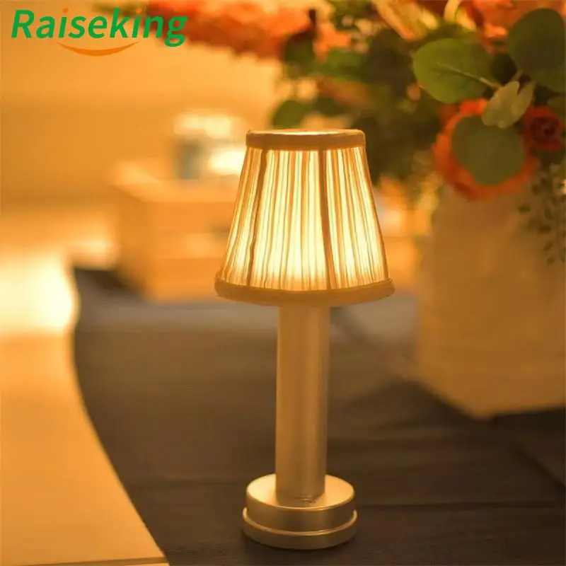 Cordless Table Lamp,battery Operated Lamp,pleated Lamp Shade,danish  Design,bedside Lamp,dimming Night Light,modern Desk Lamp for Bedroom 