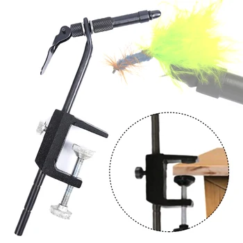 

fly tying handy Vise tool safety holding hook fishing brass C-clamp tying vise with steel hardened jaw fishing hook tying tools