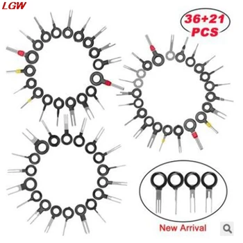 

57pcs Car plug terminal removal tool Needle picking harness terminal Needle picking and retracting device terminal ejector kit