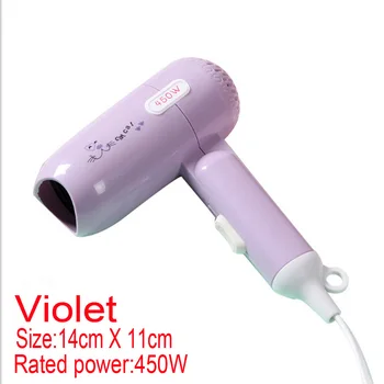 

10pcs Rated power450W 500W strong wind hair drier mini hair drier foldable hair drier