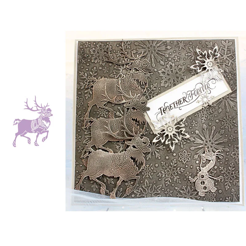 Металлическая вырубка moose elk animal высечка формы для скрапбукинга и открыток сделай