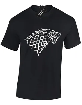 

DIREWOLF MENS T SHIRT GAME OF NIGHTS WATCH SNOW THRONES JON TYRION TOP S - 5XL