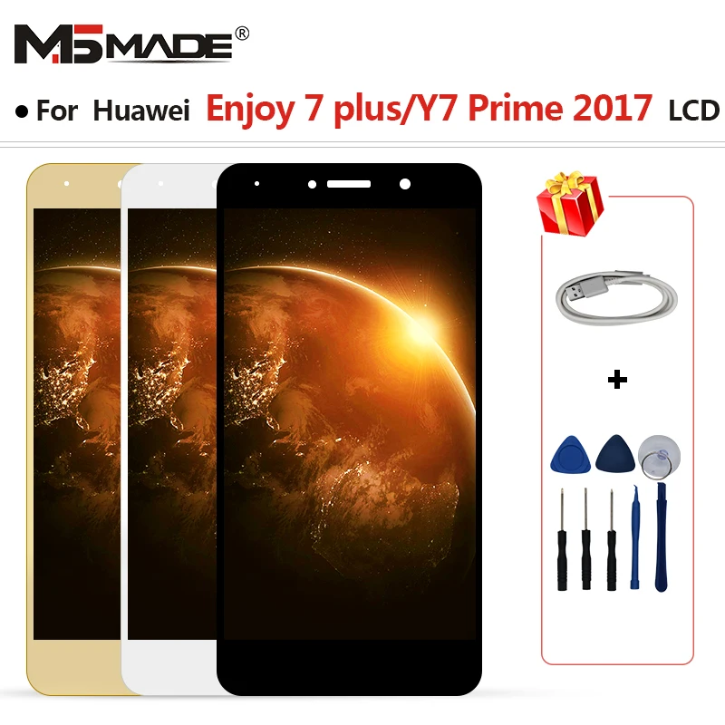 Для huawei Y7 Prime lcd Enjoy 7 Plus Nova Lite+ TRT-TL00 LX1 L21X LX3 lcd сенсорный экран дигитайзер Запасные части