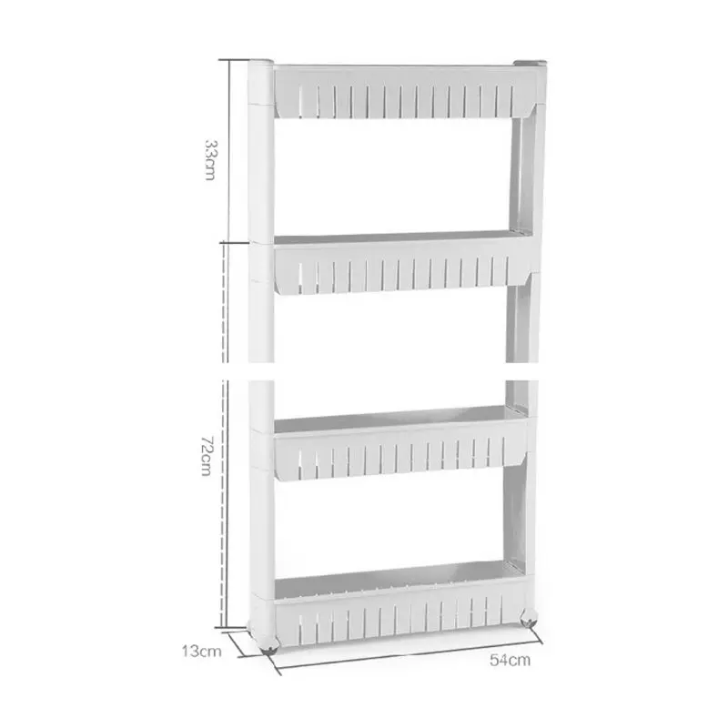 Тонкий выдвижной стеллаж для хранения, держатель, органайзер, полка, движущиеся колеса, тележка, три слоя, съемная, кухня, ванная комната