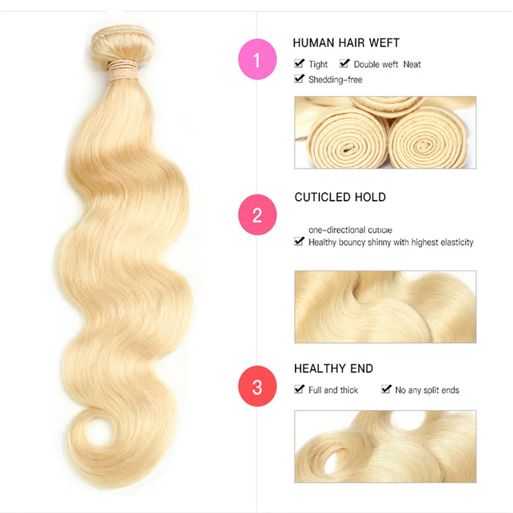 613-Blonde-Bundle-With-Closure-Brazilian-Remy-Body-Wave-Light-Blonde-Human-Hair-3-Bundles-With (2)