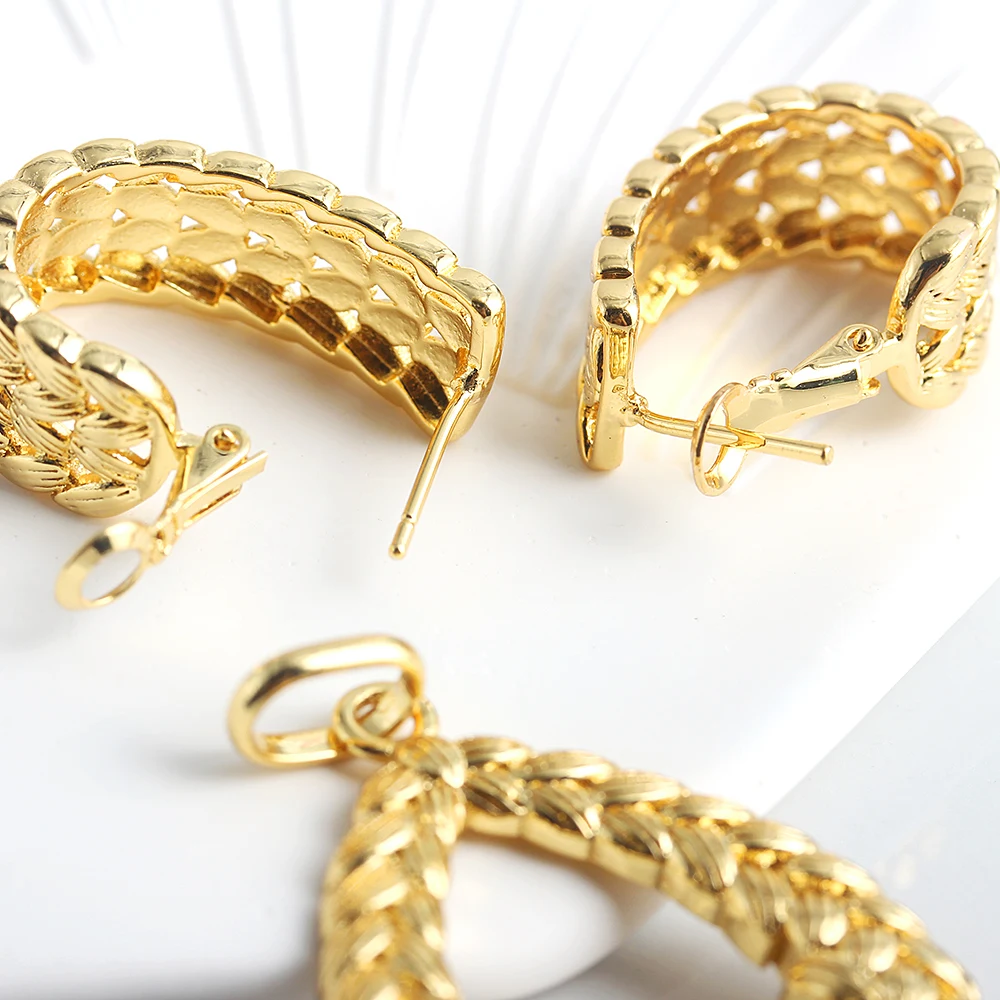 Bohemia Dubai Trendy Romantic Pendant Earrings for women Girl Party Jewelry G071