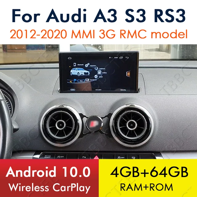 $593.4 Android 10 Wireless CarPlay 8 Core 4+64G For Audi A3 8V 2012~2020 MMI 3G RMC Car Multimedia player GPS Navi Radio Stereo WiFi