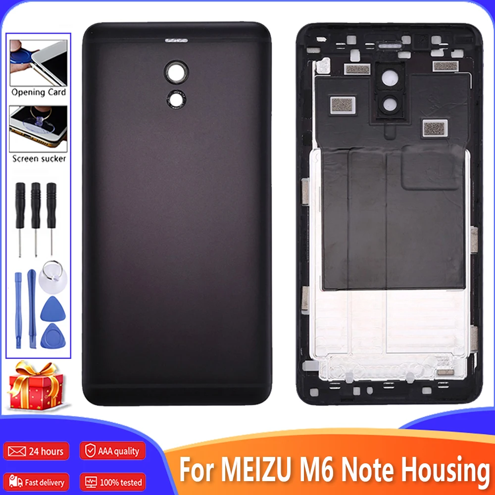 5 оригинальный корпус для Meilan Note 6 задняя крышка аккумулятора металлические
