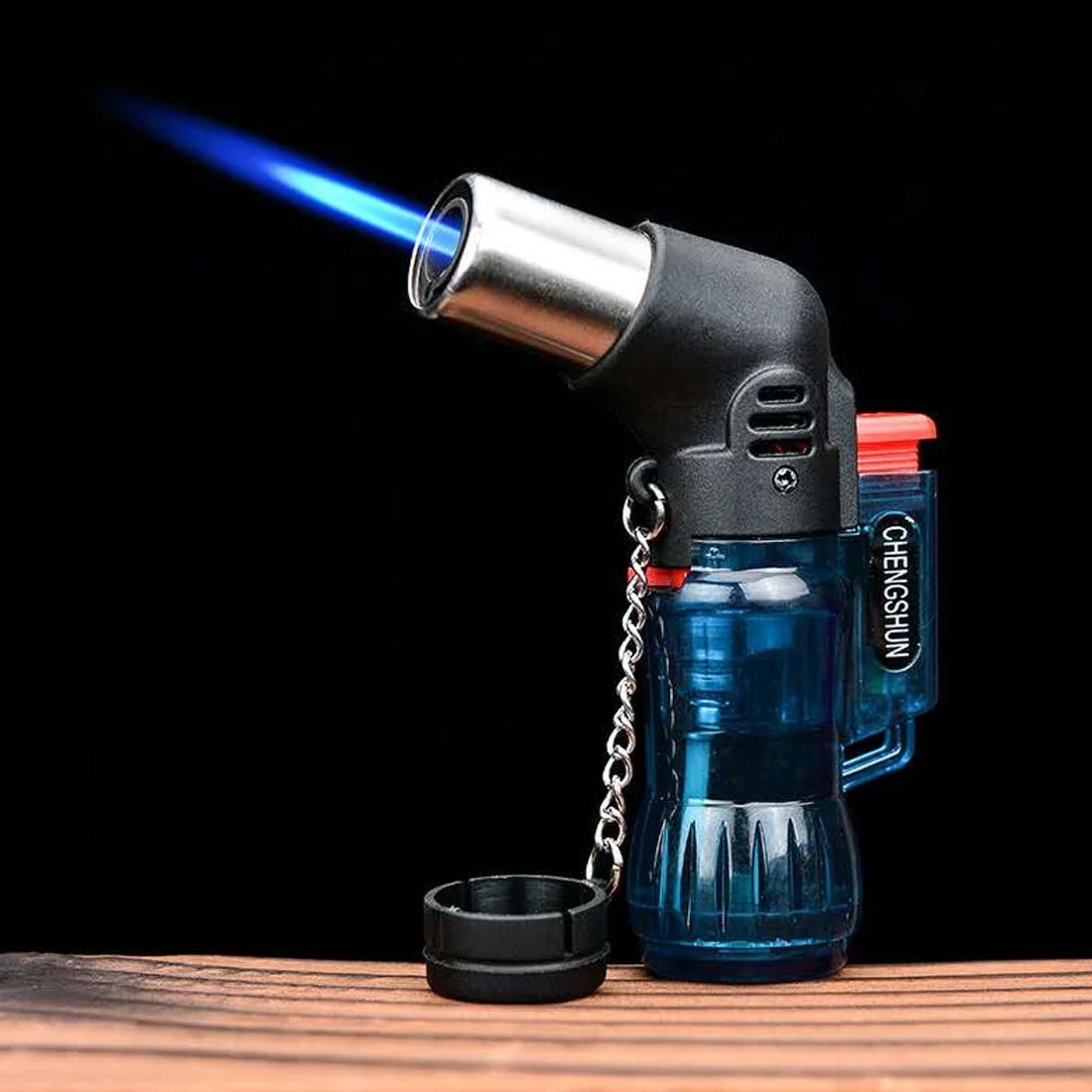 Lighter Random Color Cigarette Butane Jet Gasoline Gas Lighters Windproof Torch Turbo Refillable Flame | Дом и сад