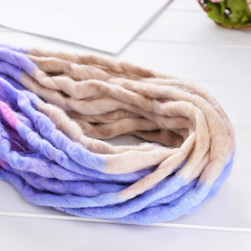 Толстые пряжи DIY рука ровинг вязаное одеяло мягкая мериносовая шерстяная пряжа ручной вязки прядения крючком украшения дома