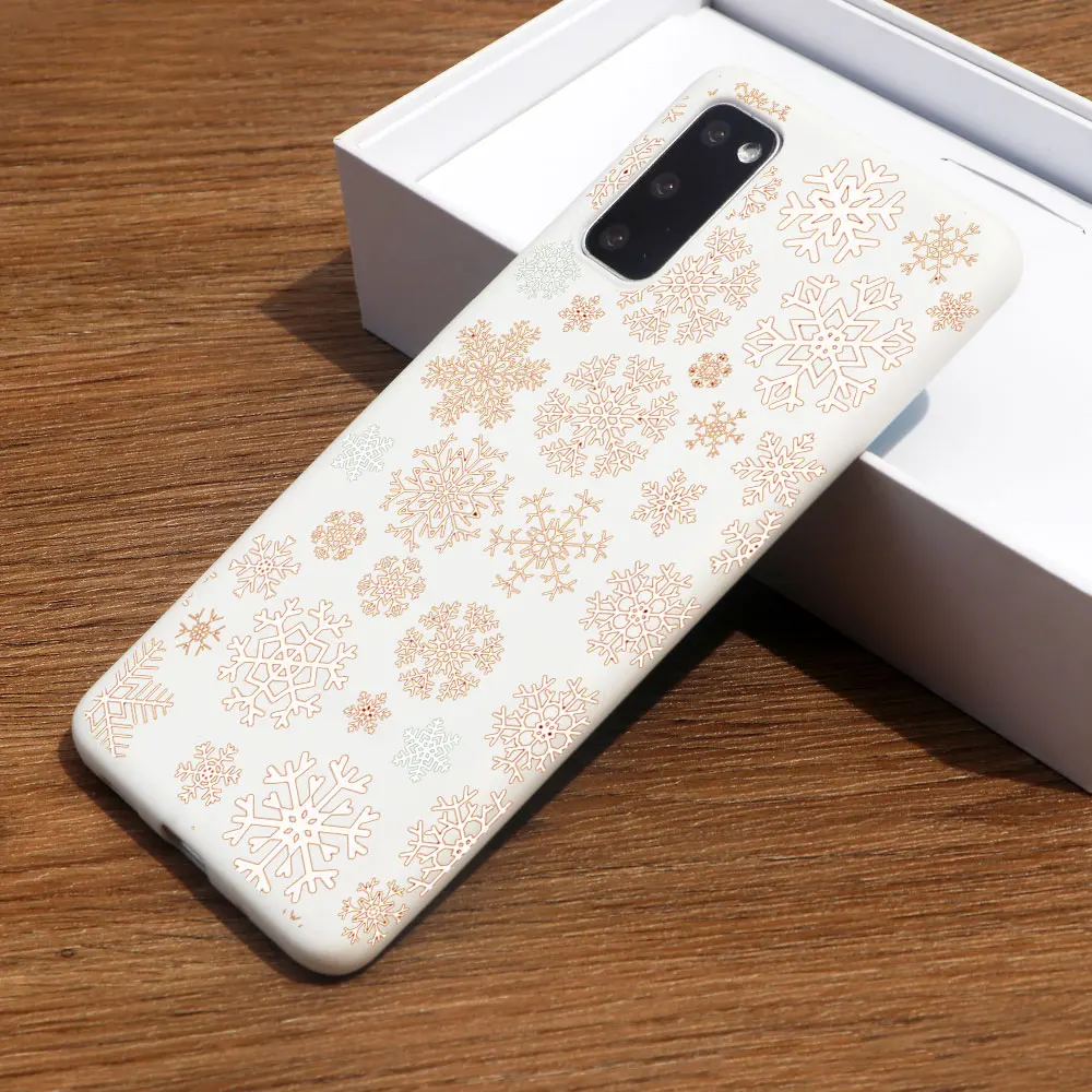 Счастливого Рождества чехол для телефона SamSung S20 plus A50 S8 S9 S10 Plus A70 милый