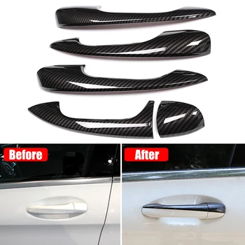 

143/5000 For Mercedes Benz A Class A180 A200 A250 W177 V177 B Class W247 2019 2020 Carbon Fiber Chrome Door Handle Cover Trim
