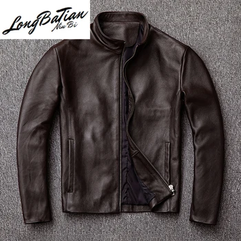

Cow Genuine Men Leather Jacket Men's Clothing 2020 Autumn Coat Male Bomber Mens Jackets Chaqueta Hombre LXR324