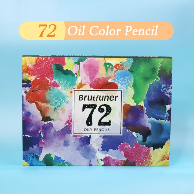 Brutfuner 12/48/120/160/260 Professional Oil Colored Pencils Wood Watercolor Pencils Drawing Pencil Set For School Art Supplies 72 Oil Colors